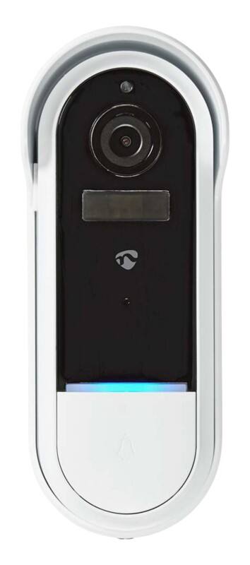 Sonnette vidéo Nedis SmartLife 1 920 x 1 080 pixels Pile IP54 WIFICDP30WT Blanc