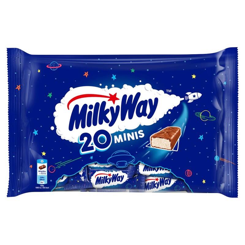 Mini barre chocolatée MilkyWay Minis 20 Unités de 15,5 g