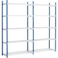 Étagère Paperflow 5 Acier 1000 x 340 x 2000 mm Bleu