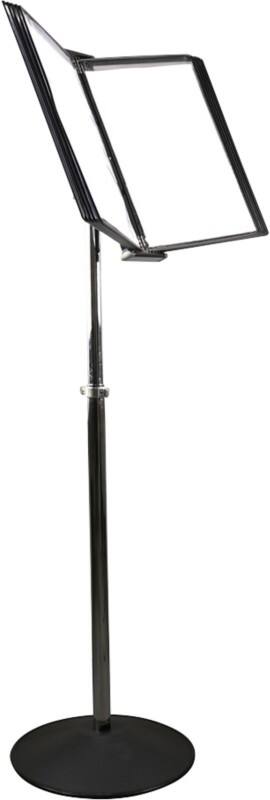 Support pour enseigne au sol Djois A4 PVC (Polychlorure de vinyle) Noir