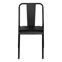 meet powered by PAPERFLOW ARTY Stoel Gegalvaniseerd staal 470 x 550 x 810 mm Zwart Buiten 2 Stuks