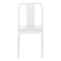 meet powered by PAPERFLOW NOVA Stoel Gegalvaniseerd staal 470 x 550 x 810 mm Wit Buiten 2 Stuks