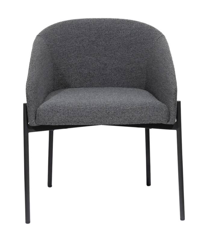 Fauteuil meet powered by PAPERFLOW Milo Accoudoir fixe Argenté 120 kg 570 x 500 x 710 mm