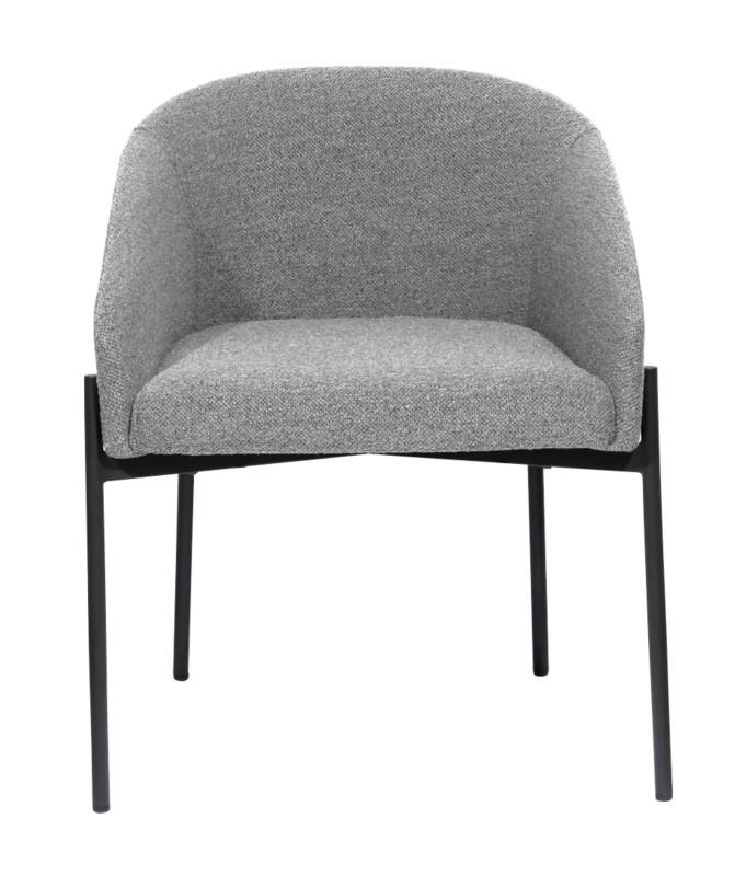 Fauteuil meet powered by PAPERFLOW Milo Accoudoir fixe Gris 120 kg 570 x 500 x 710 mm