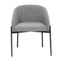 meet powered by PAPERFLOW Milo Fauteuil Vaste armleuning Grijs 120 kg 570 x 500 x 710 mm