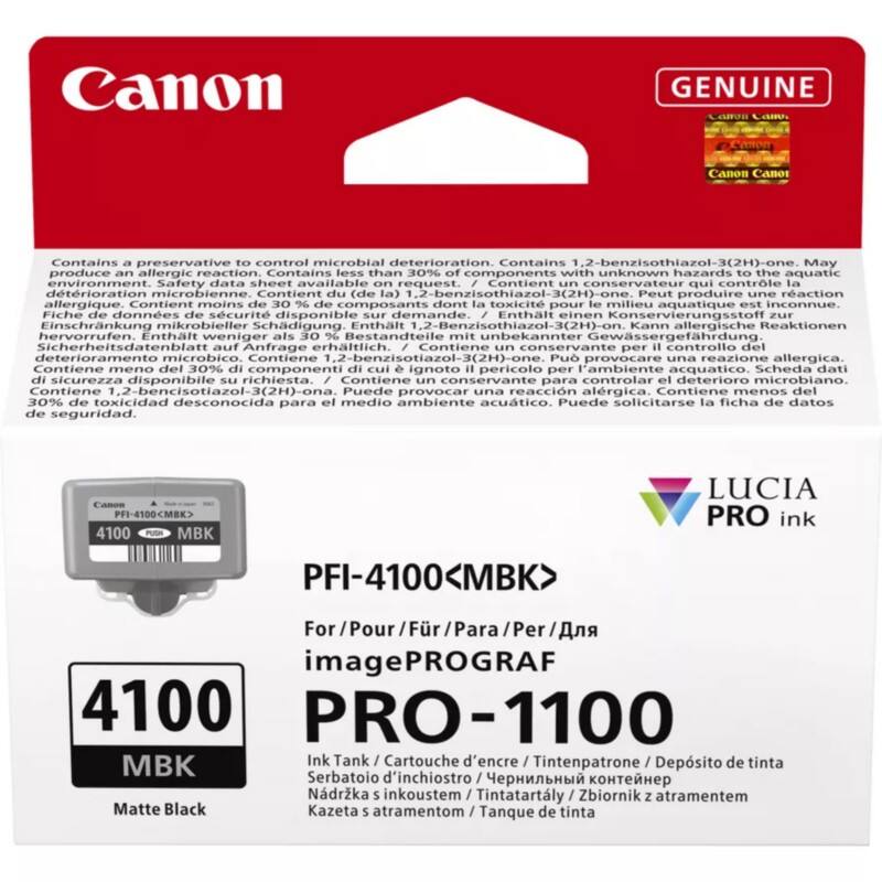 Canon PFI-4100 MBK Origineel Inktcartridge Zwart