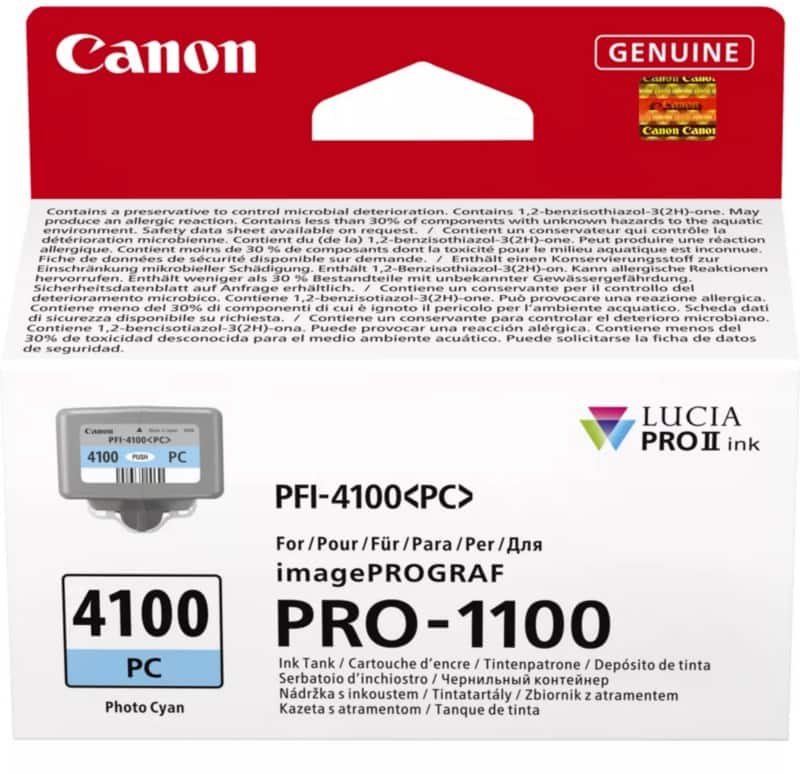 Canon PFI-4100PC Origineel Inktcartridge Cyaan