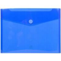 Exacompta Documentmap 56422E A4 Klittenbandsluiting PP (Polypropeen) Staand en Liggend 24,5 (B) x 33,5 (D) x 1,2 (H) cm Blauw 5 Stuks