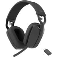 Logitech Zone Vibe Draadloos Binauraal Headset met Bluetooth Microfoon Grafiet