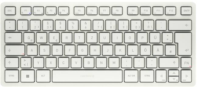 CHERRY Mini Draadloos toetsenbord QWERTZ Wit KW7100