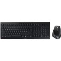 CHERRY Stream Desktop Toetsenbord en muis Draadloos QWERTZ Zwart Set van 2