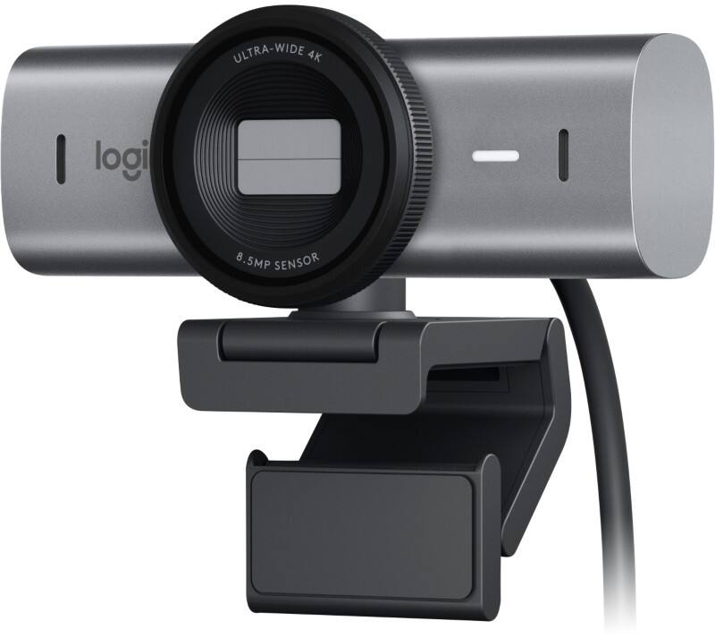 Webcam Logitech MX Brio 4096 x 2160 Mégapixels 4K Avec microphone Argenté, noir