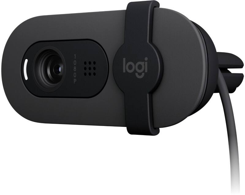 Webcam Logitech Brio 100 1920 x 1080 Mégapixels Full HD Avec microphone Gris