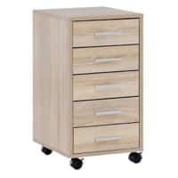 WOHNLING Ladeblok 5 Lades 330 x 380 x 630 mm Eiken