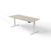 Bureau assis-debout Kerkmann Move 3 Rectangulaire Brun érable Pied en T 1800 (L) x 800 (P) x 1200 (H) mm Bois