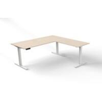 Bureau assis-debout Kerkmann Move 3 Forme libre Brun érable Pied en T 1800 (L) x 1800 (P) x 1200 (H) mm Bois
