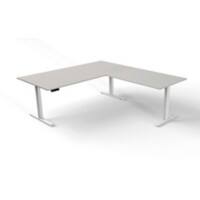 Bureau assis-debout Kerkmann Move 3 Forme libre Gris clair Pied en T 2000 (L) x 1000 (P) x 720 (H) mm Bois