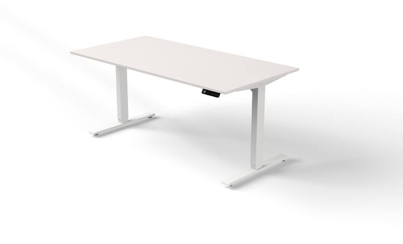 Bureau assis-debout Kerkmann Move 3 Rectangulaire Blanc Pied en T 1600 (L) x 800 (P) x 1200 (H) mm Bois