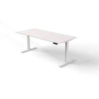 Bureau assis-debout Kerkmann Move 3 Rectangulaire Blanc Pied en T 1800 (L) x 800 (P) x 1200 (H) mm Bois