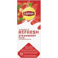 Thé noir Lipton FGS Fraise 25 Unités