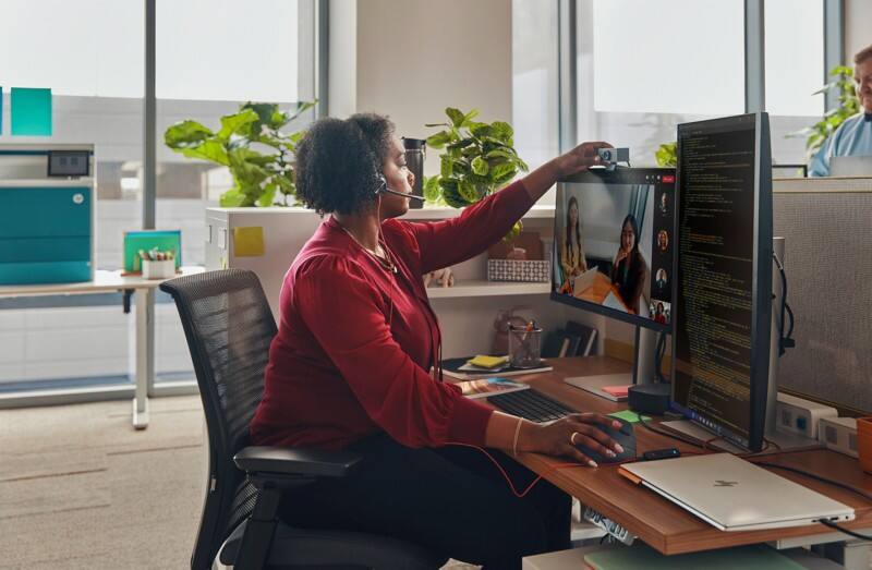 Micro casque poly Blackwire 3320 Stéréo Certifié Microsoft Teams Adaptateurs USB-C +USB-C/A Avec fil Tête Noir