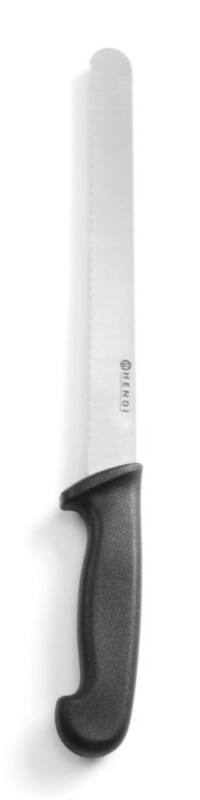 Couteau à pain HENDI HACCP 380 mm Lame crantée Noir