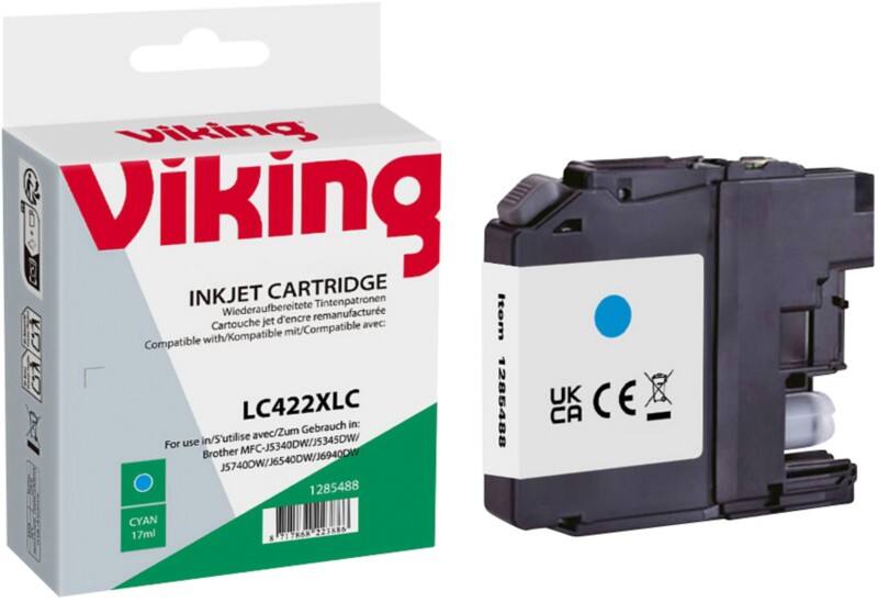 Cartouche jet d’encre Viking LC-422XLC Compatible NB-RLC422XLC Cyan
