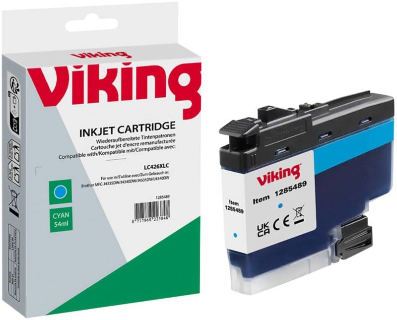 Viking LC-426XLC Compatibel Inktcartridge NB-RLC426XLC Cyaan