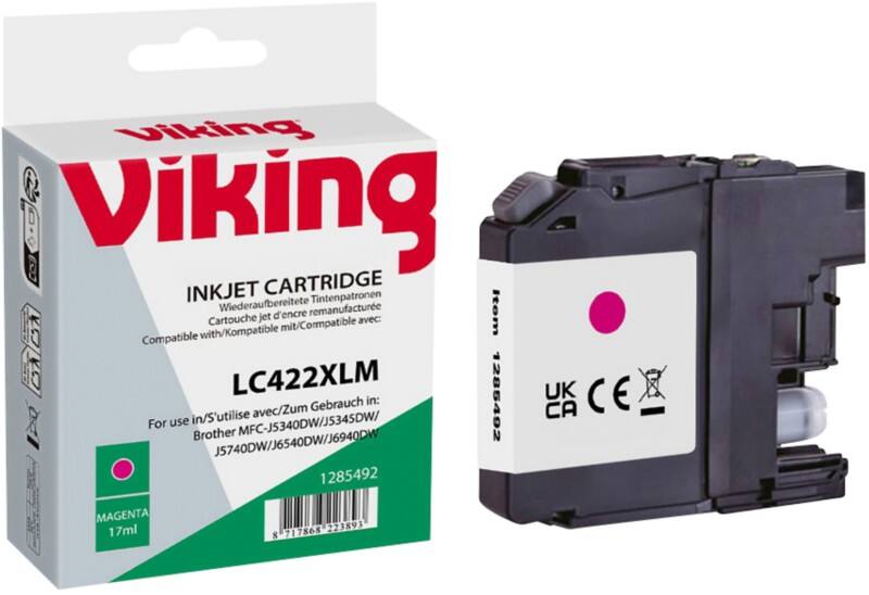 Viking LC-422XLM Compatibel Inktcartridge NB-RLC422XLM Magenta
