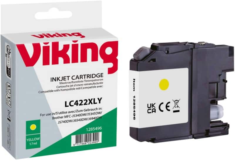 Cartouche jet d’encre Viking LC-422XLY Compatible NB-RLC422XLY Jaune