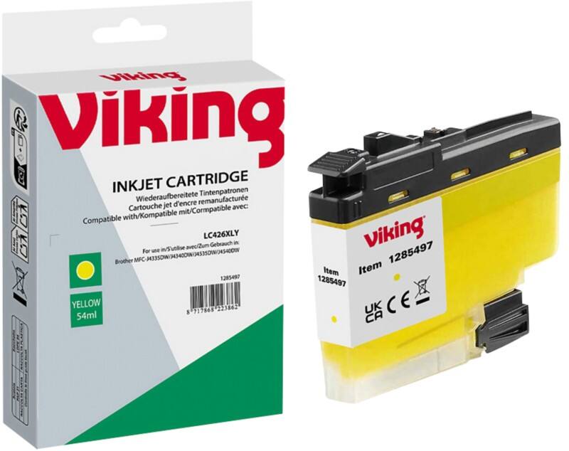 Viking LC-426XLY Compatibel Inktcartridge NB-RLC426XLY Geel