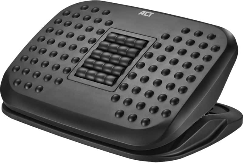 Repose-pieds ACT Hauteur ajustable 19,5 cm x 34 cm x 44,5 cm Noir