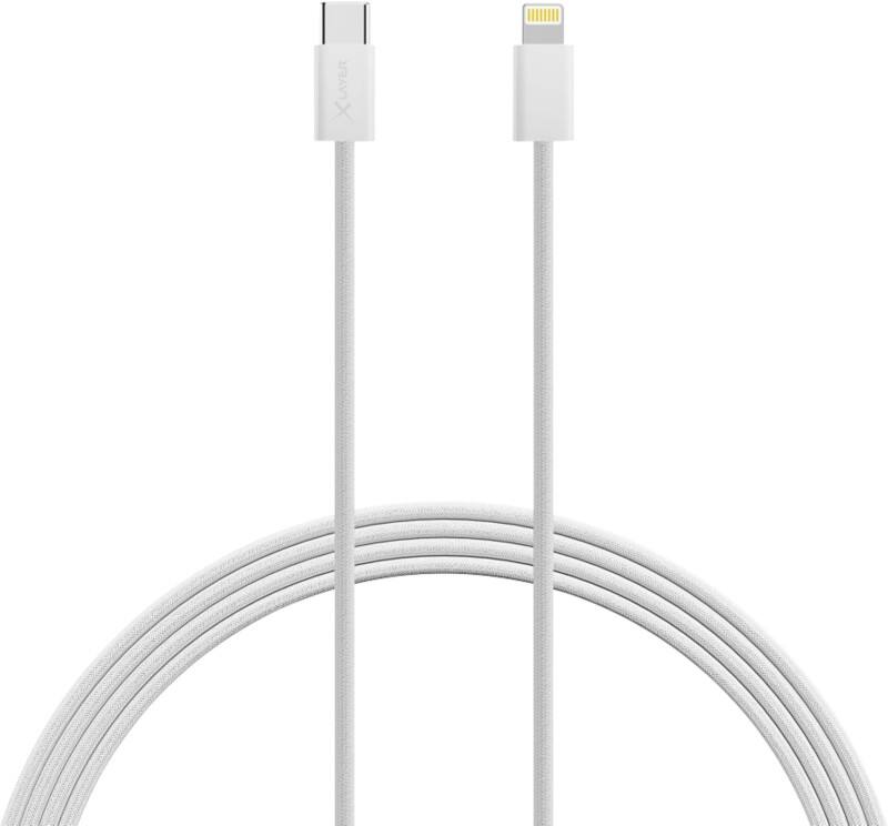 Câble de charge XLayer USB-C Mâle Apple Lightning 2 m Blanc
