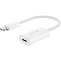 XLayer Oplaadkabel USB-C Male naar Apple Lightning 12 cm Wit
