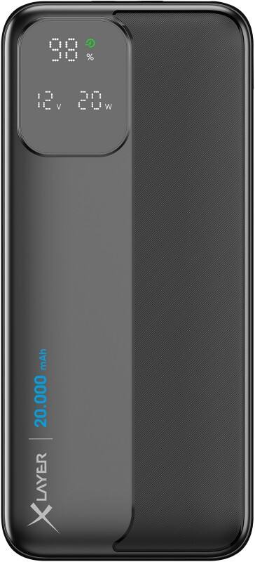 XLayer Powerbank 20.000 mAh Lithium-polymeer (Li-Polymeer) Zwart 220548