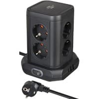 Tour multiprise brennenstuhl 8 prises 2 x USB-A, 1 x USB-C Power Delivery 2 m Noir