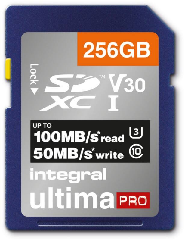 Carte SD Integral SD 256 Go Class 3