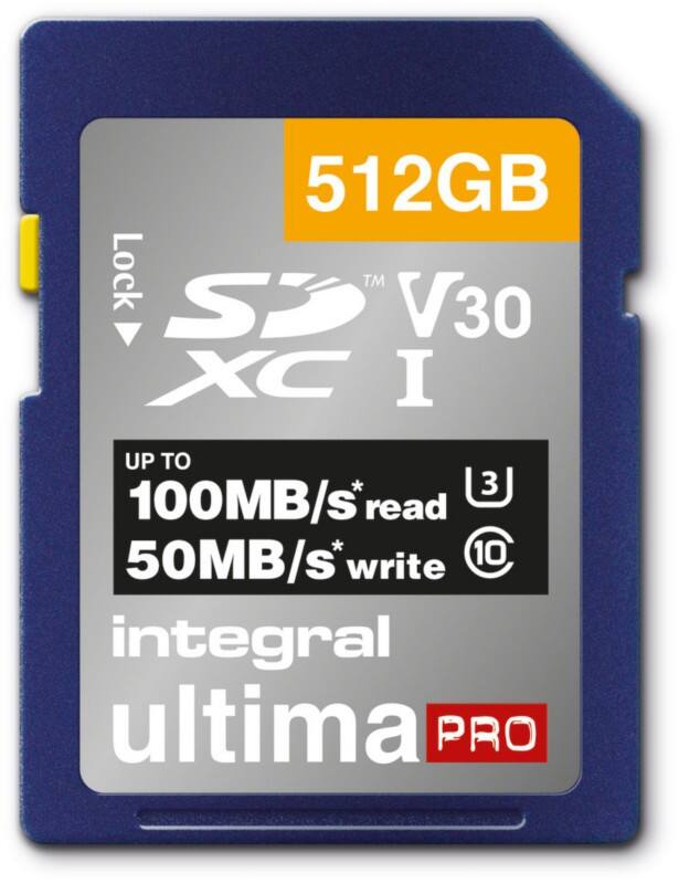 Integral SD SD-kaart 512 GB Klasse 3