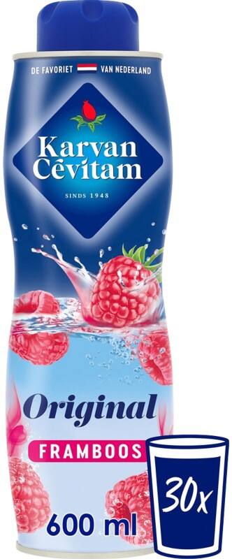 Karvan Cevitam Original Limonadesiroop Framboos 600 ml