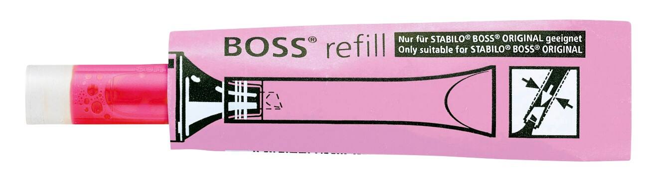 STABILO BOSS ORIGINAL Navulling voor tekstmarker Navulling Roze 070/56