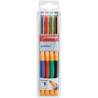 Stylo roller STABILO pointVisco 1099/4 Assortiment Moyen Rollerball 4 unités