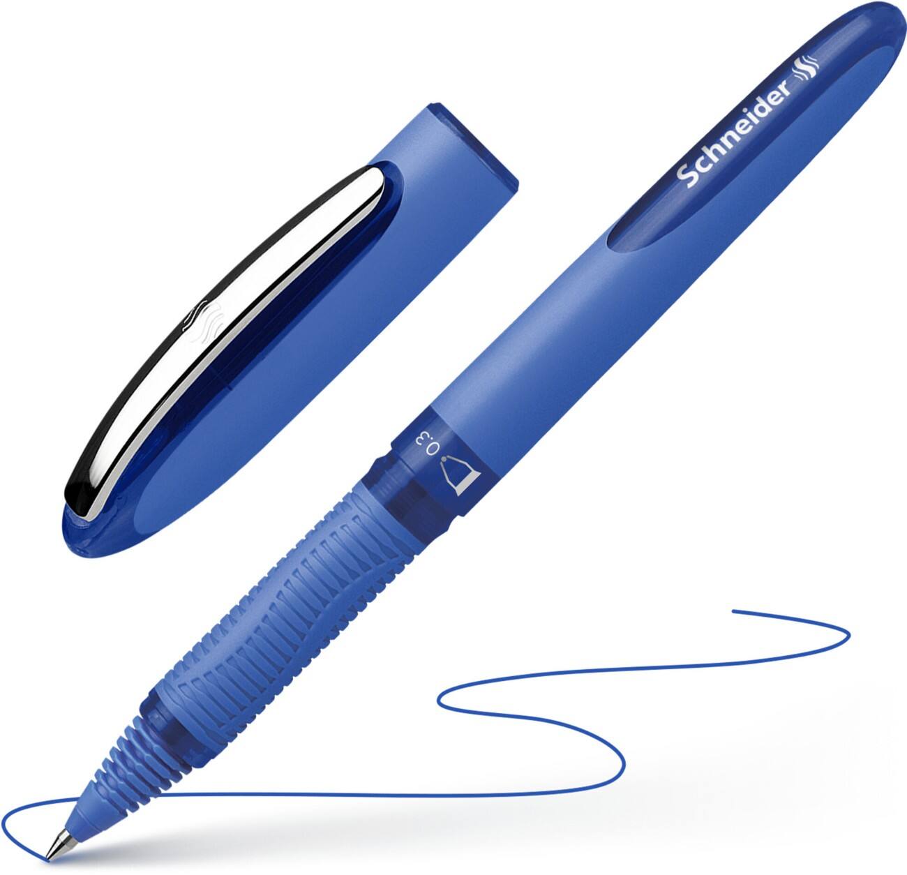 Schneider One Hybrid C 03 Rollerballpen Blauw 0,3 mm Fijn Rollerball