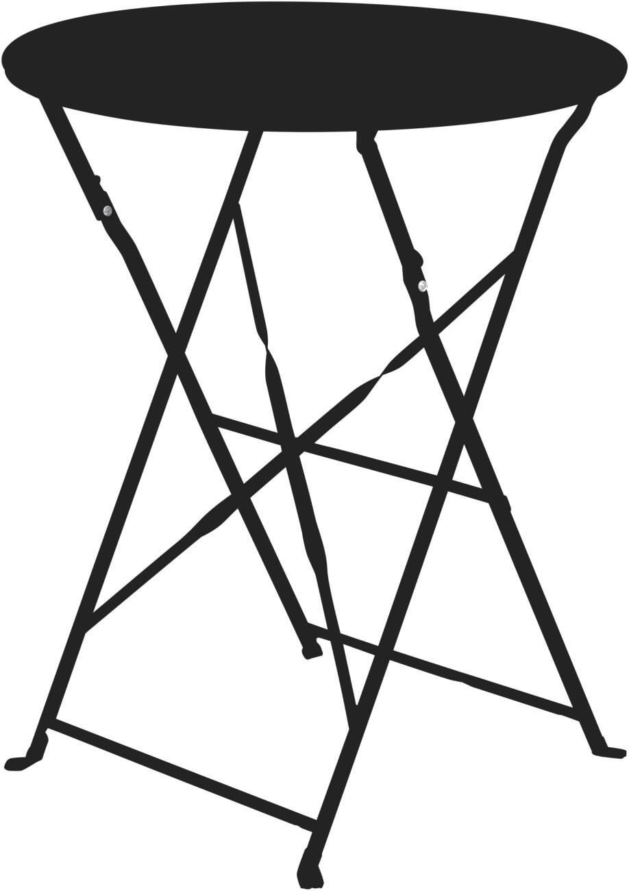 meet powered by PAPERFLOW EDEN Ronde tafel Niet in hoogte verstelbaar Rond TAEDENO.01 600 x 600 x 730 mm