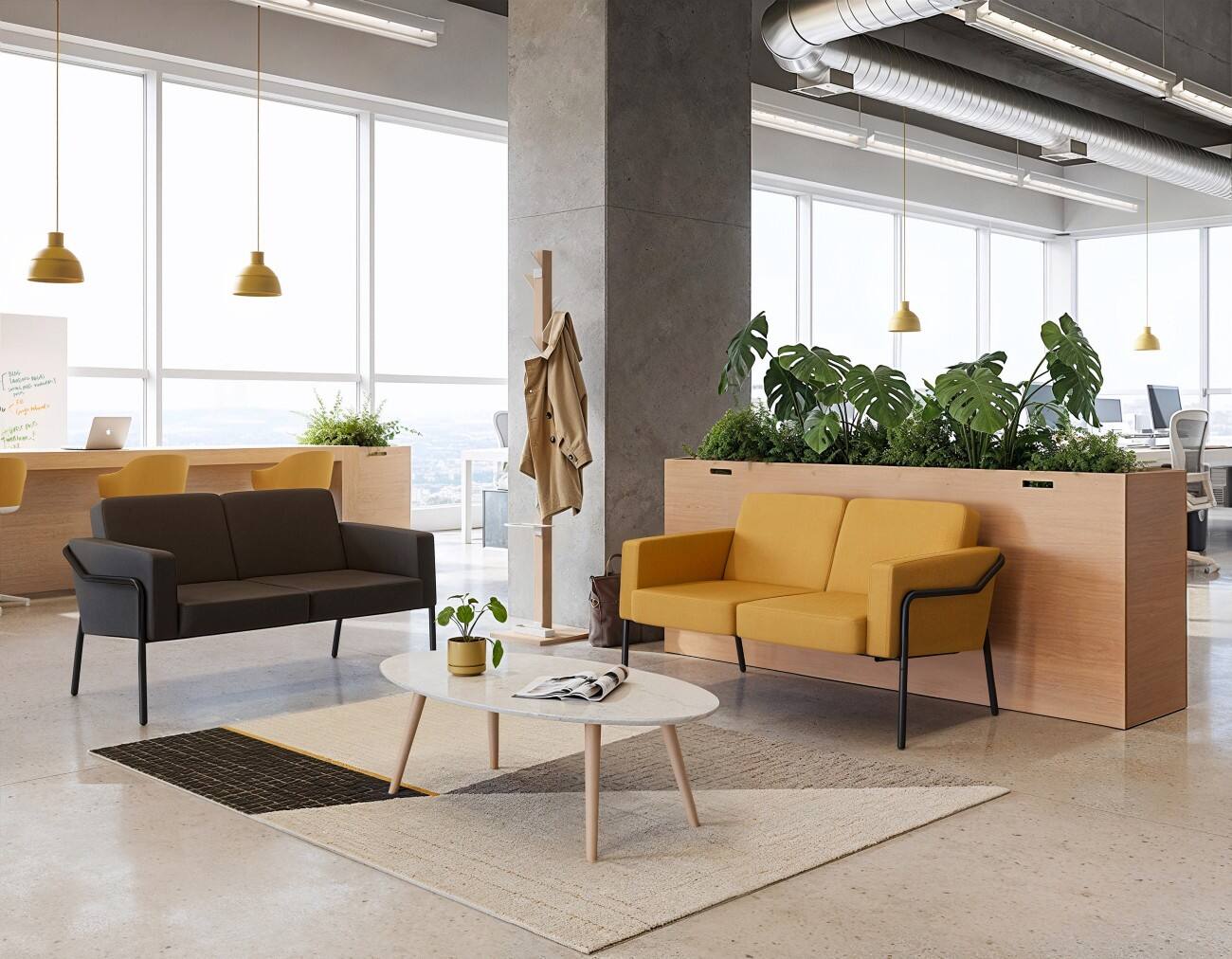 Canapé deux places Medso Classic 2 places 125 x 747 x 74 mm Gris Extérieur