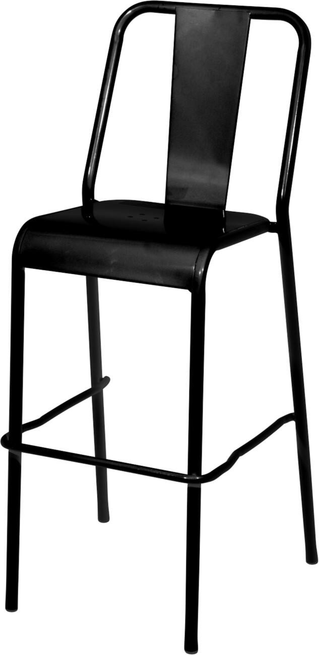 Tabouret de bar meet powered by PAPERFLOW ARTY 510 x 520 x 1&nbsp;130 mm Noir 2 unités