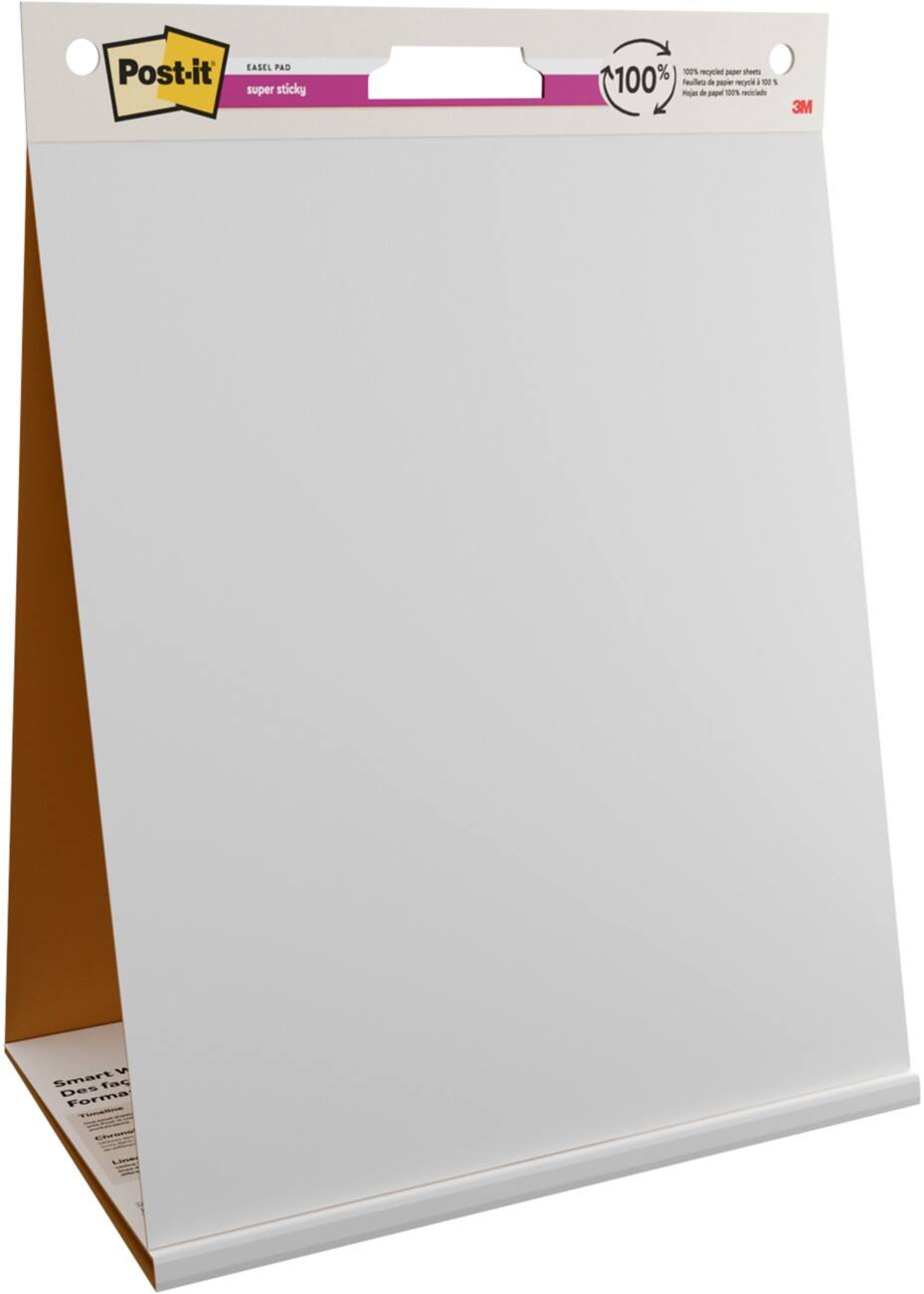 Chevalet de conférence Post-it 51,308 x 1,27 cm Blanc 20 Feuilles