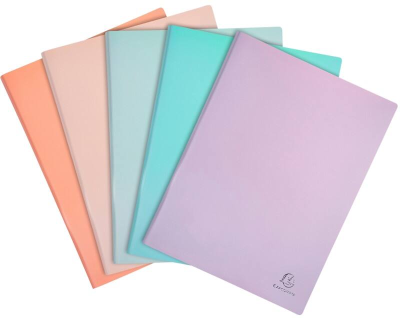 Livre de présentation Exacompta Aquarel A4 20 pochettes Assortiment 20 unités