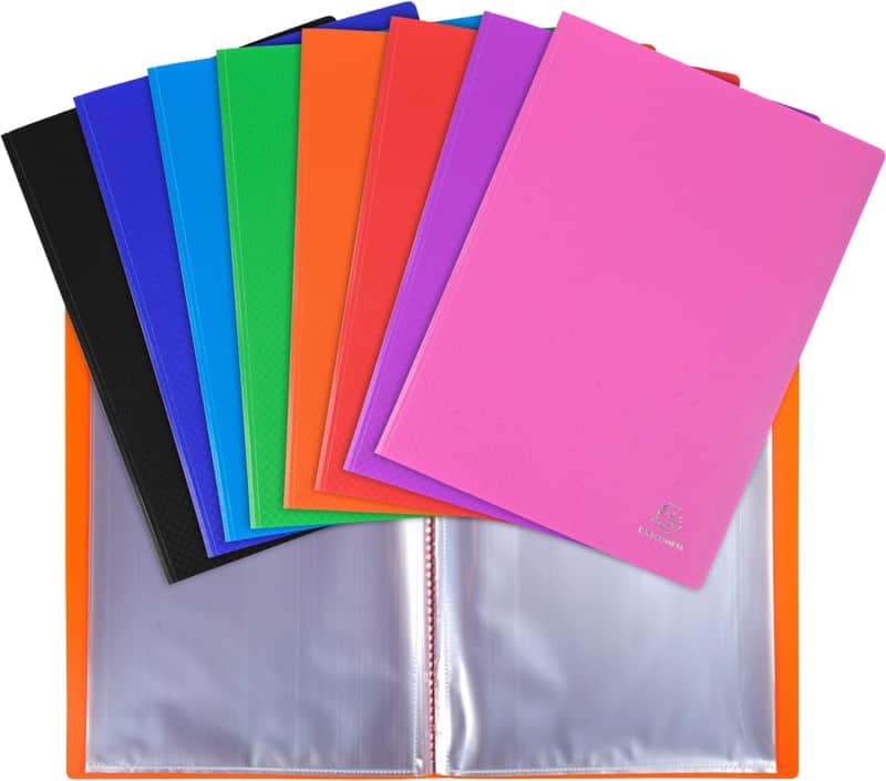 Livre de présentation Exacompta OpaK 100 pochettes Assortiment 8 unités