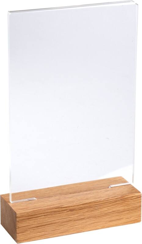 Porte-visuel Exacompta Office A6 En forme de T 10,5 (l) x 4 (p) x 18 (h) cm Transparent 10 unités