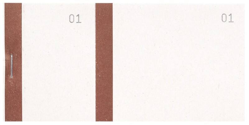 Exacompta Orderboek 96301E Restaurant Bruin 6 x 0,8 x 13,5 cm Pak van 50